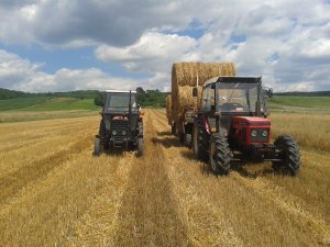 Zetor 7745 + Autosan D47 + Autosan D47  i Ursus 3512 + wieżyczka