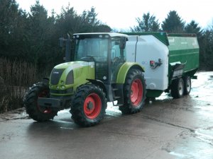 Claas Ares 657 ATZ + Kenan MF380