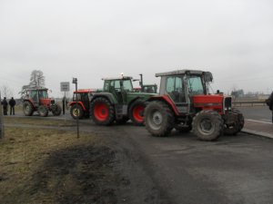 Zakończenie blokady  na skrzyżowaniu dróg krajowych nr 19 i 63 w Radzyniu Podlaskim