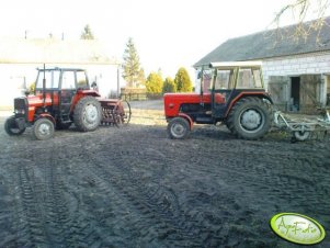 MF 255 i Ursus C-360