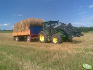 John Deere 5080M + przyczepa