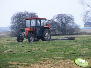 Massey Ferguson 255 + równiarka oponowa