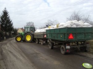 John Deere 6630 i Przyczepy