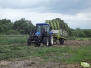 New Holland TD5030 & Claas K28