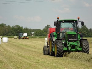 John Deere 6630 + Case IH 344