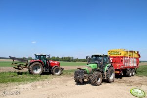 Deutz-Fahr Agrotron 130 + Pottinger Europrofi 5000