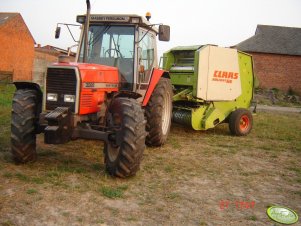 Massey Ferguson 3085 + Claas Rollant 66