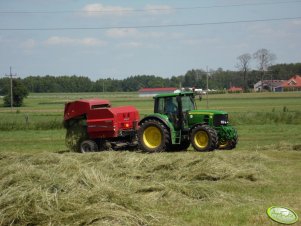 John Deere 6630 + Case IH RB 344 R