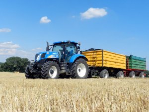 New holland T6070 PC + Wielton i Warfama