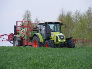 Claas Axos 340CX + Krukowiak Goliat