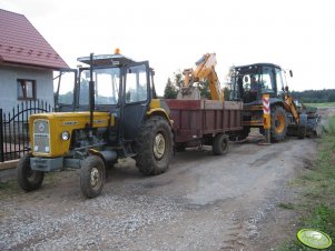 Ursus C-360 3P + przyczepa & JCB