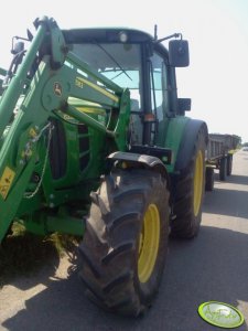 John Deere 6330 + przyczepy