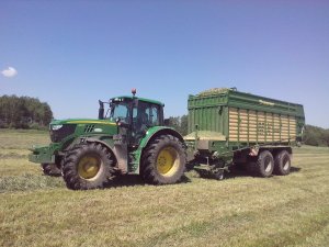 John Deere 6150 M + Krone Mx 350 Gd