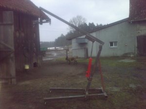 Podnosnik hydrauliczny żuraw