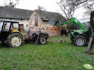 Deutz Fahr Agrofarm 420 profiline + Ursus C-360