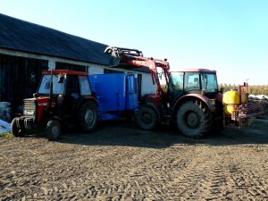 Ursus 3512 + Euromilk Rino FX800 & Zetor Proxima 7441 + TL100