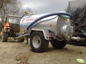 Beczka Pomot 4000 l na ramie: T504/3 z dodatkowym wlewem.