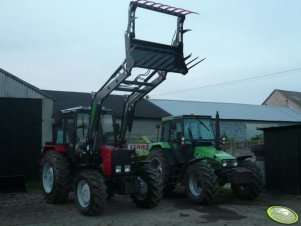 Belarus 820 i Deutz-Fahr AgroXtra 