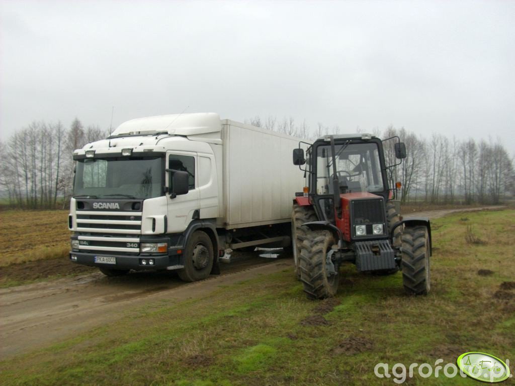 Belarus 820 & Scania 