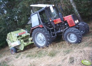 Belarus 820.1 +Claas rollant 44sp