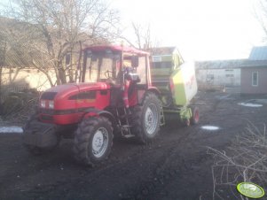 Belarus 952.3 + Claas Variant 180 