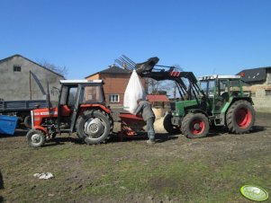 Fendt Farmer 306 LSA + Mailleux I MF 255 +Lely