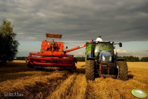 Bizon Z056 & New Holland T6050 + Pronar T672/1