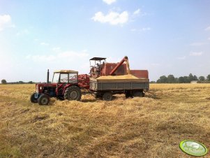 Bizon Z056 + Ursus C-330 + Przyczepa 