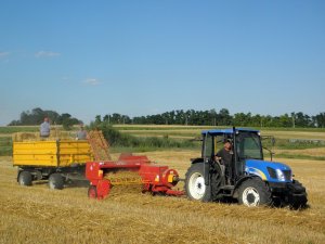 New Holland T4020 + Unia Group Z511 + Wielton PRS-2/W8