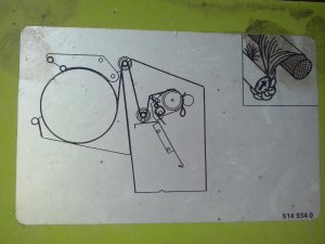 schemat prowadzenia siatki claas variant 180