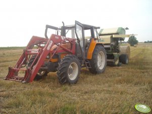 Renault Ceres 95X + Krone Round Pack 1250 MC