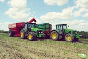 John Deere 8245R & John Deere 6620