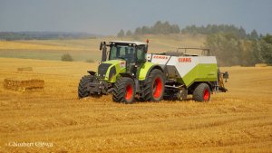 Claas Axion 840 + Quadrant 2200