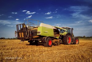 Claas Quadrant 2200 + Axion 840