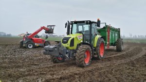 Claas Arion 410 &  Weidemann T6025