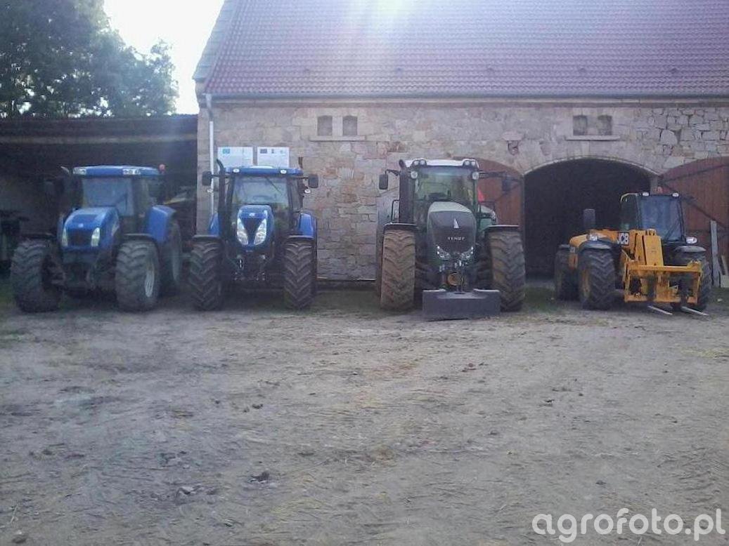 New Holland T7.185 & NH TVT 195 & Fendt 927 Vario & JCB 531-70 Agri