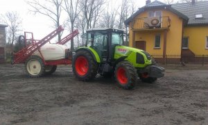 Claas Axos 320 + Bury Pelikan Hydraulik