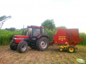 Case IH 844 XL + New Holland 644