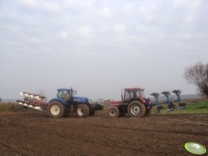 Case IH 844XL & New Holland T7.270