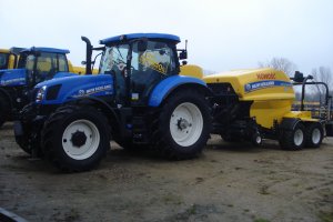 New Holland t6.175 z prasoowijarka Rollbaler 125
