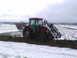 Case jx 95 i Kverneland ab 100