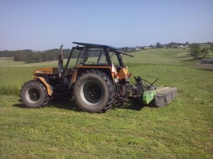 Ursus 1224 + kosiarka dyskowa Deutz-Fahr