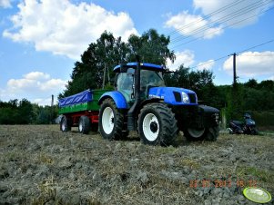 New Holland T6.155 + Przyczepa 