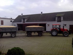 Farmer 8244 C2 + 2 przyczepy D-47