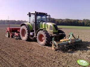 Claas Ares 657 ATZ + Perrerin Nivelsem + Unia Ares TL + Unia Polonez T