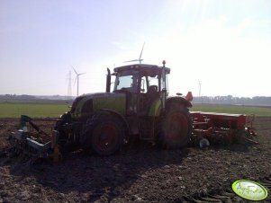 Claas Ares 657 ATZ + Perrerin Nivelsem + Unia Ares TL + Unia Polonez T