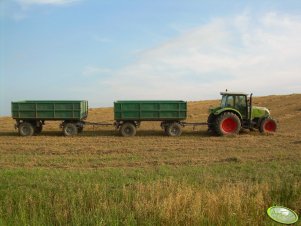 Claas Ares 657 + przyczepy