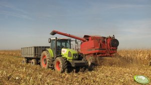 Claas Ares 836 RZ + Case 2388 IH