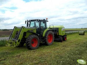 Claas Arion 430 CIS + Claas Rolland 350 RC