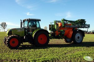 Claas ARION 610C i Amazone UX 4200 Super